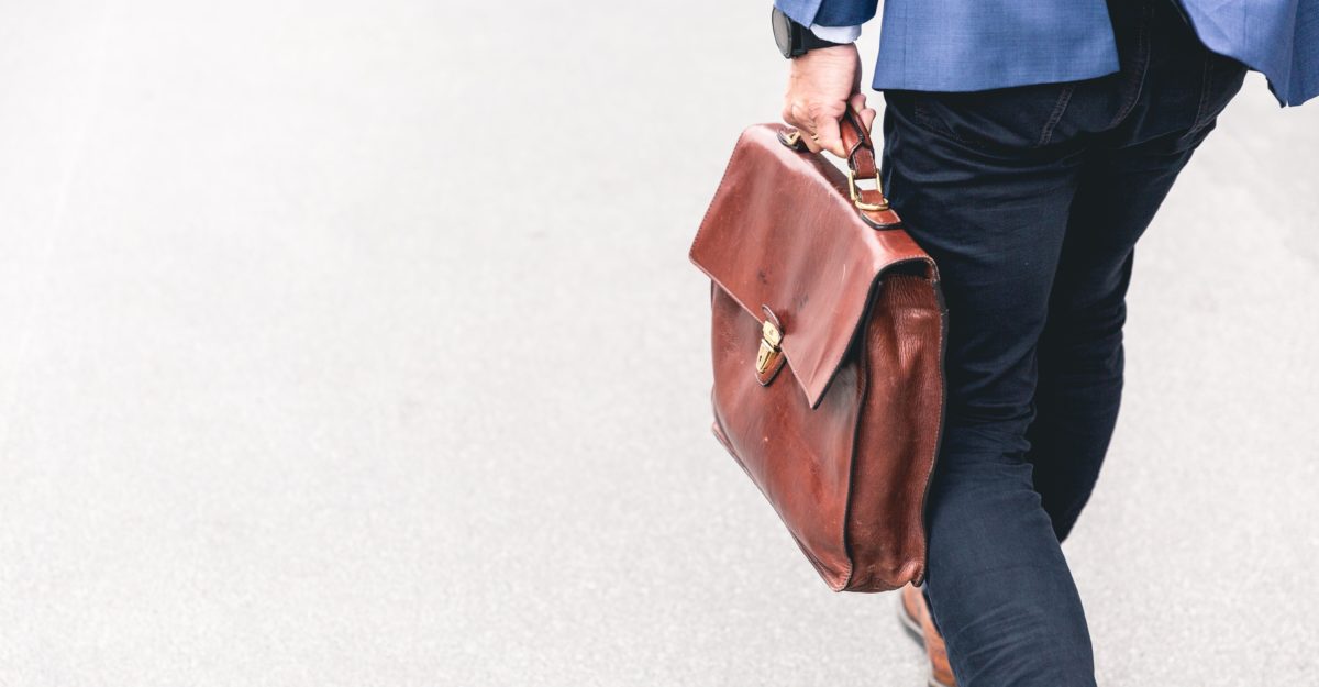 man with bag